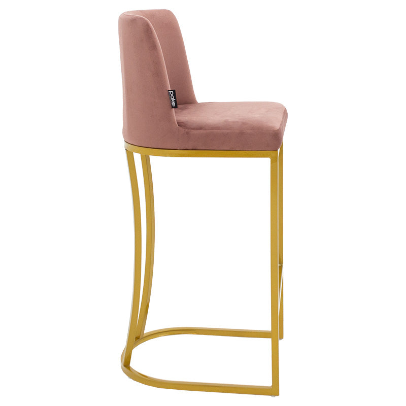 Bar Stool Impartial metal golden legs-velvet rotten apple