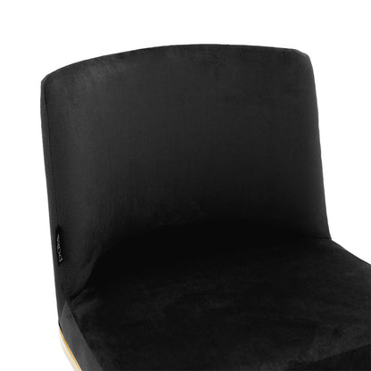 Bar Stool Impartial metal golden legs-velvet black