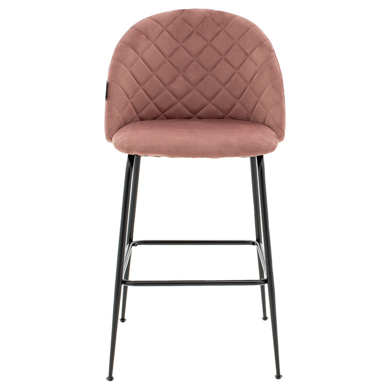 Bar Stool Kudos metal black legs-velvet rotten apple