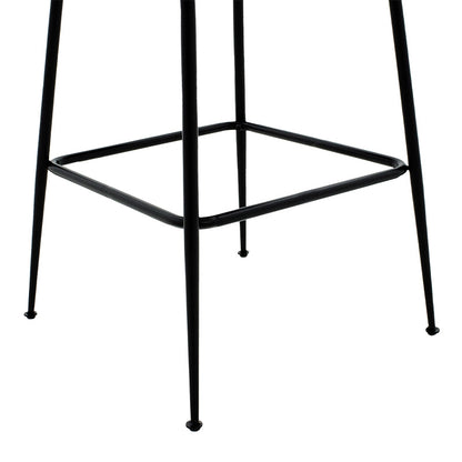 Bar Stool Kudos metal black legs-velvet rotten apple