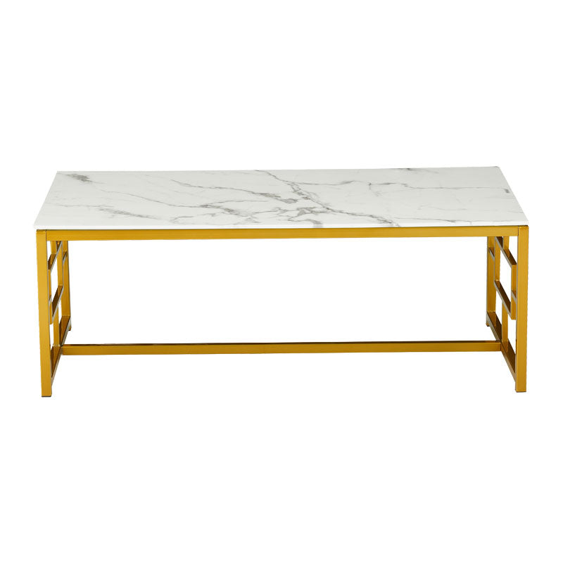 Table Eccento pakoworld golden-marble look top 8mm 120x60x44cm