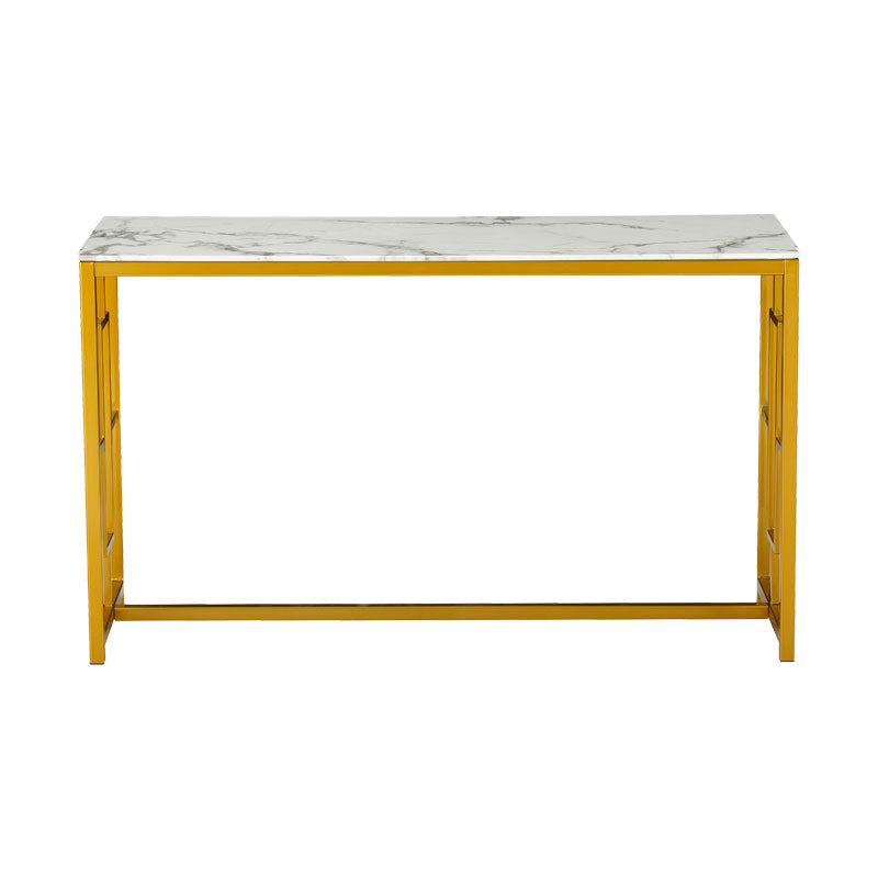 Console Eccento pakoworld golden-marble look top 8mm 120x40x71.5cm
