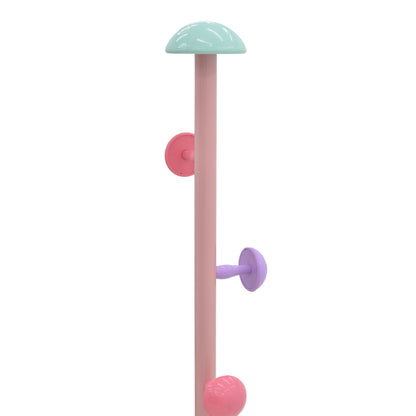 Coat stand Mush pakoworld pink-white metal 30x30x168cm