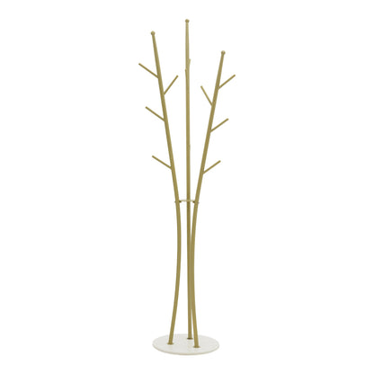 Coat stand Marianni pakoworld gold-white metal 50x38x182cm