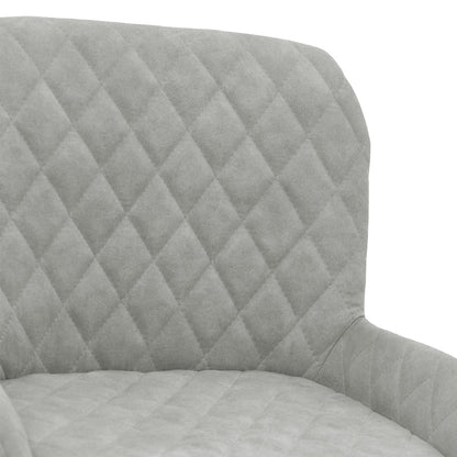 Bar Stool Delicacy metal black legs-fabric antique light grey 47x43x100cm