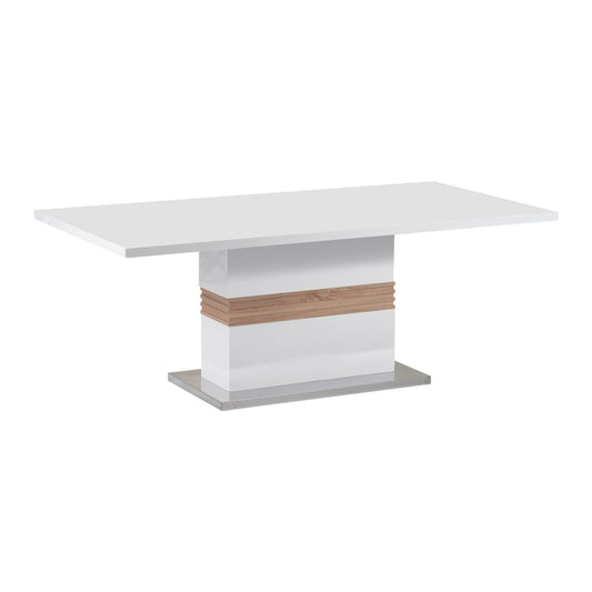 Zoekrin Inart table white mdf 200x100x76cm