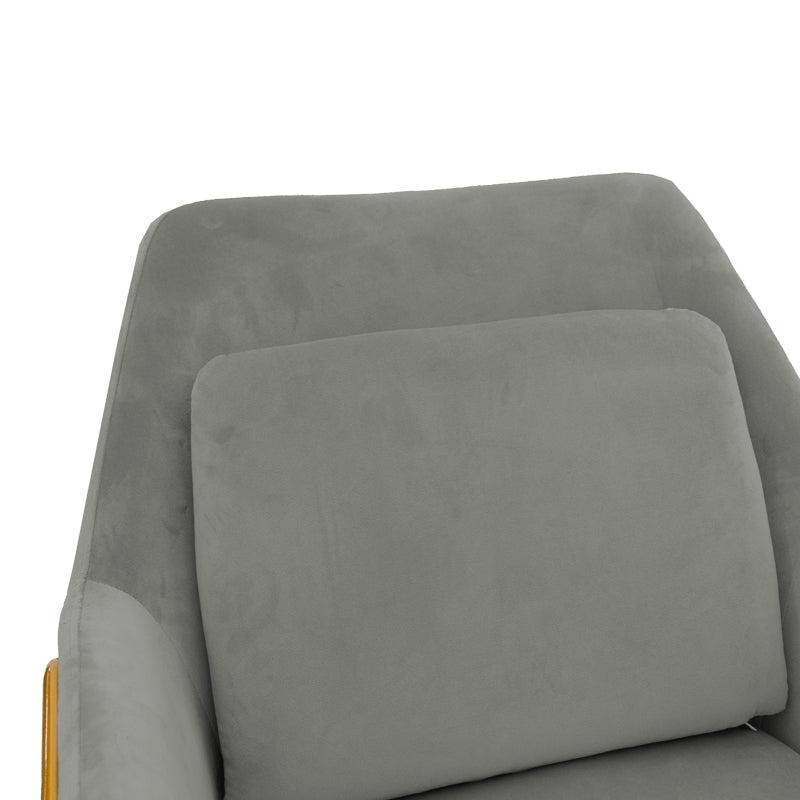 Armchair Mira pakoworld grey-golden 65x69x86cm