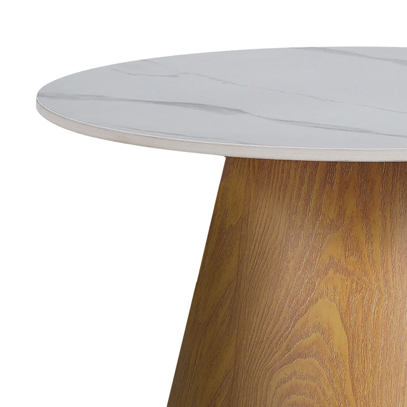 Side table Soleire Inart white marble sintered stone