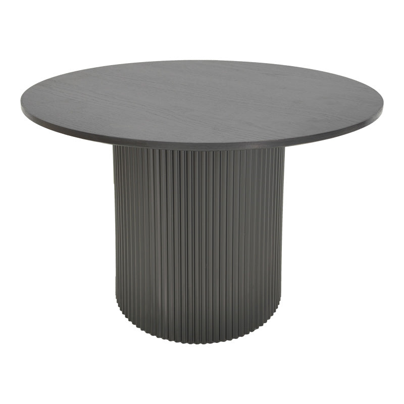 Karulo table mdf in black shade Φ120x76cm