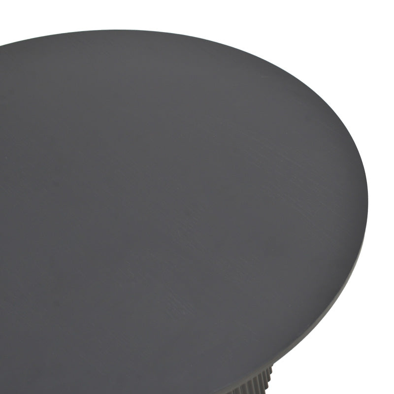 Karulo table mdf in black shade Φ120x76cm