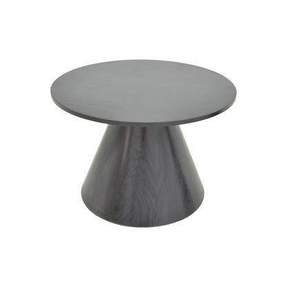 Donda coffee table mdf-metal in black shade D60x46cm