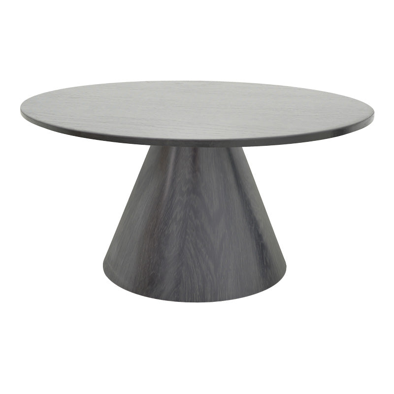 Donda coffee table mdf-metal in black shade D80x40cm
