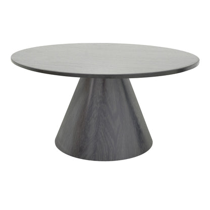 Donda coffee table mdf-metal in black shade D80x40cm