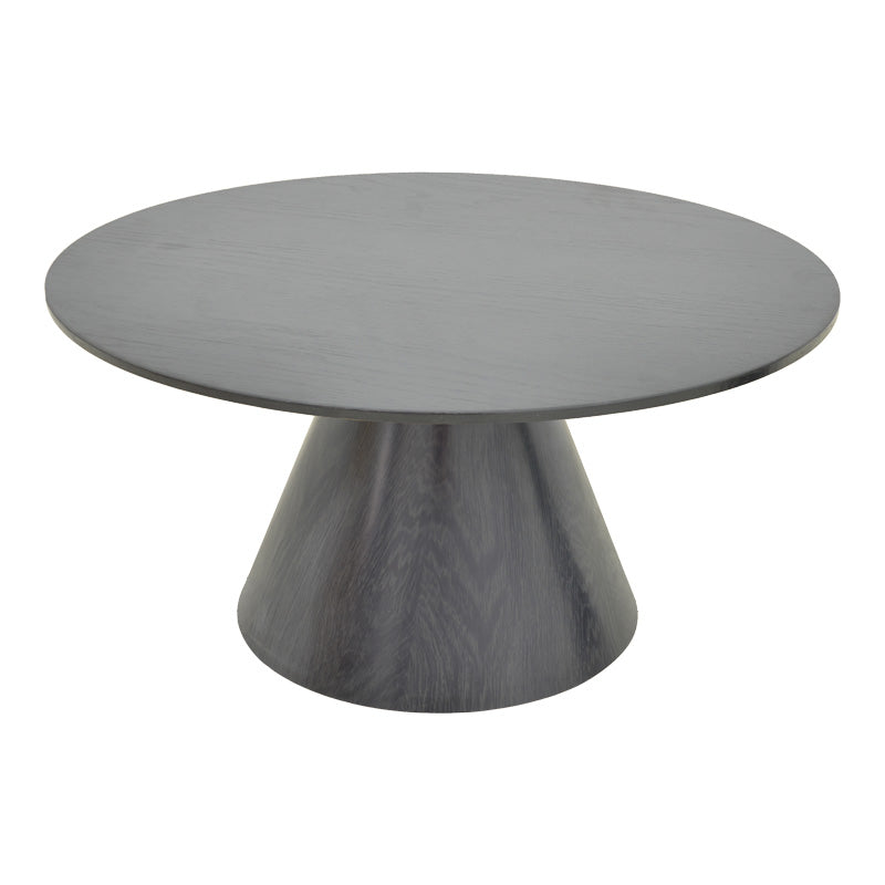 Donda coffee table mdf-metal in black shade D80x40cm