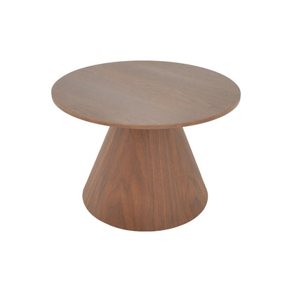 Donda coffee table mdf-metal in walnut shade D60x46cm
