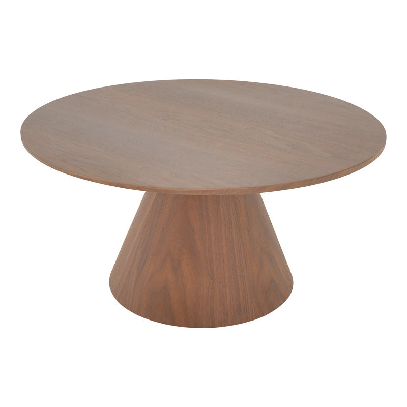Donda coffee table mdf-metal in walnut shade D80x40cm