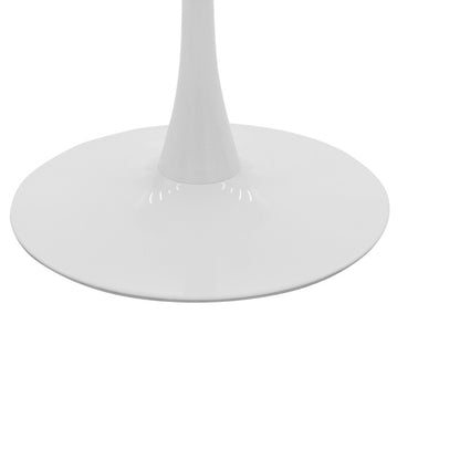 Balou table mdf in white with marble look D100x73cm