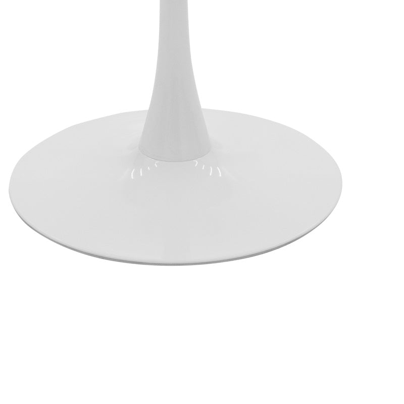 Balou table mdf in white with marble look D120x73cm