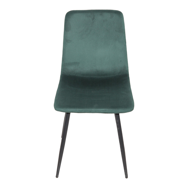 Grato chair in cypress green fabric-black metal leg 45.5x53.5x88.5cm