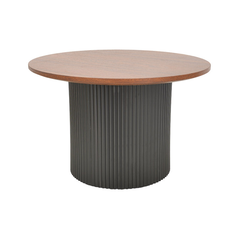 Dovel mdf coffee table set of 2 walnut-black metal