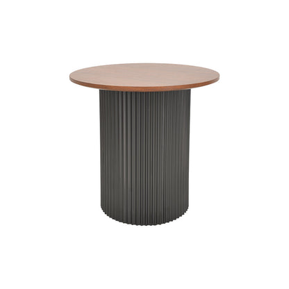 Dovel mdf coffee table set of 2 walnut-black metal