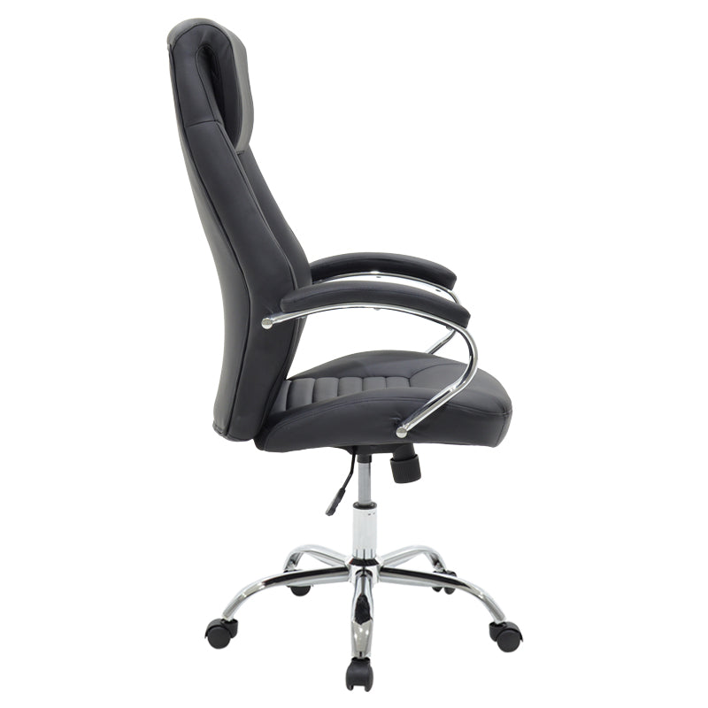 Sonar pakoworld manager office chair with PU in black colour