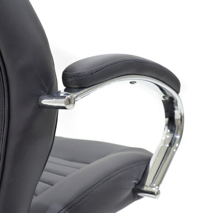 Sonar pakoworld manager office chair with PU in black colour