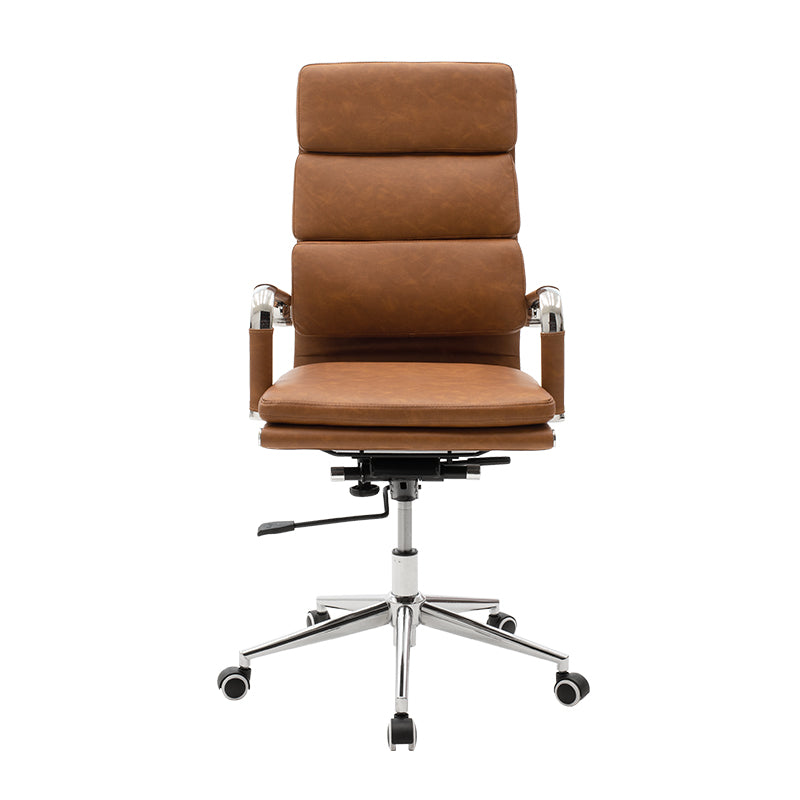 Manager office chair Tokyo pakoworld with pu brown tabac antique colour