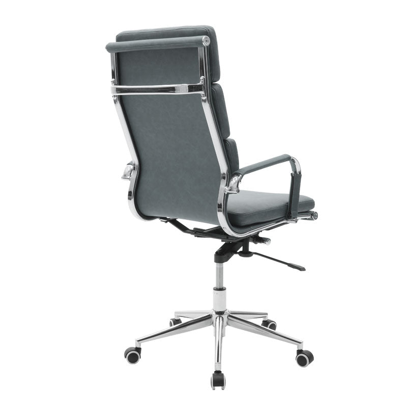 Manager office chair Tokyo with pu grey antique colour