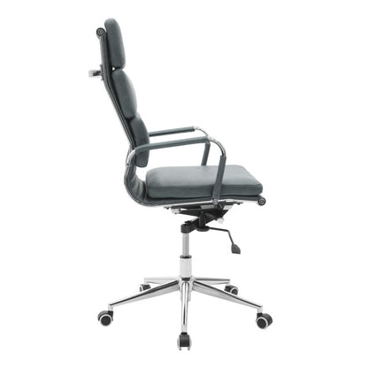 Manager office chair Tokyo with pu grey antique colour