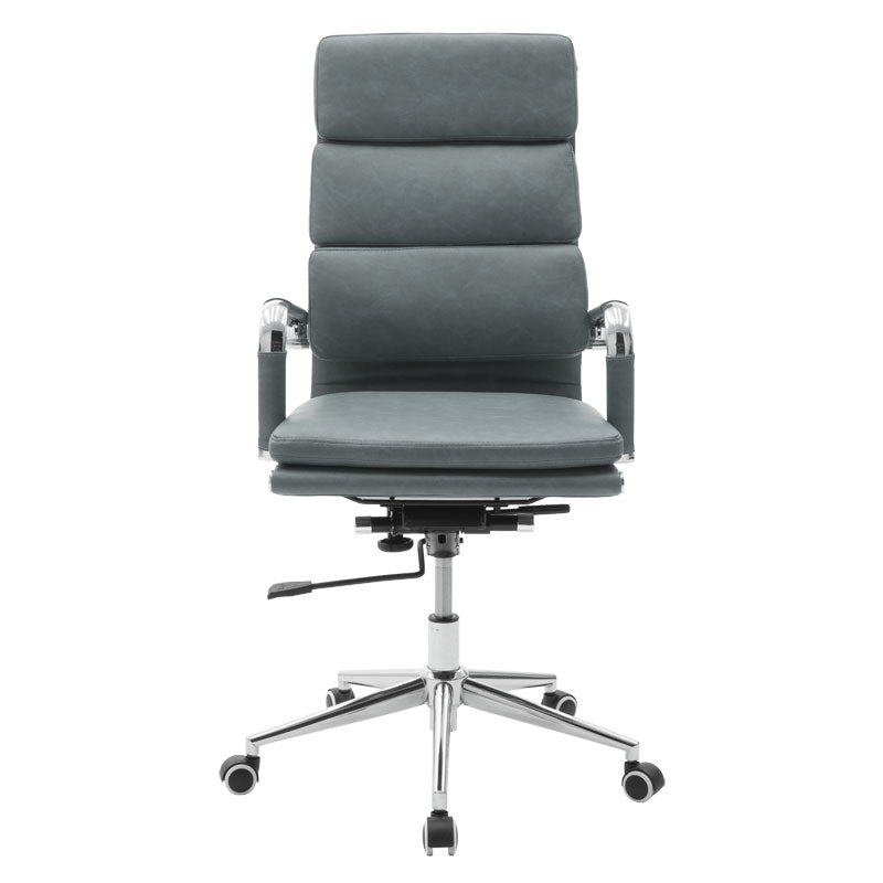 Manager office chair Tokyo with pu grey antique colour