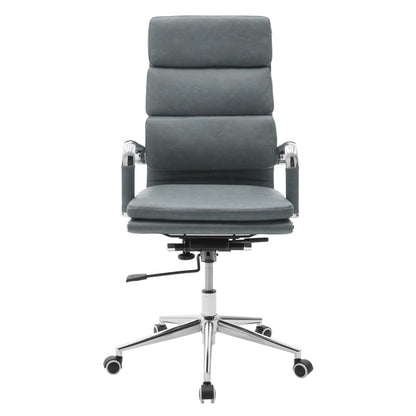 Manager office chair Tokyo with pu grey antique colour