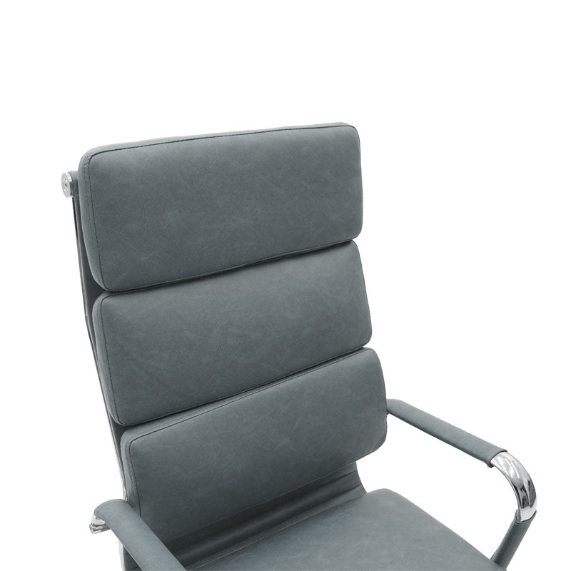 Manager office chair Tokyo with pu grey antique colour
