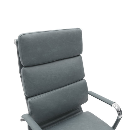 Manager office chair Tokyo with pu grey antique colour