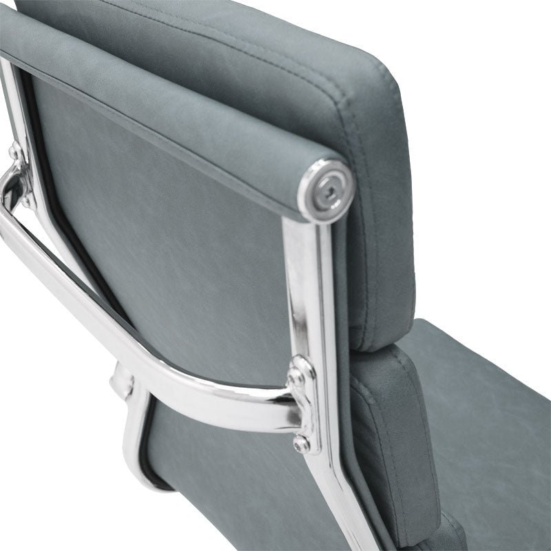 Manager office chair Tokyo with pu grey antique colour