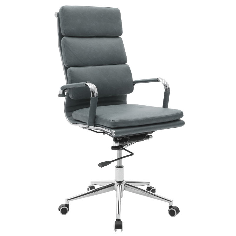 Manager office chair Tokyo pakoworld with pu grey antique colour