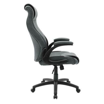 Manager office chair Bear pakoworld with pu grey antique-black colour