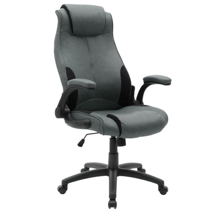 Manager office chair Bear with pu grey antique-black colour