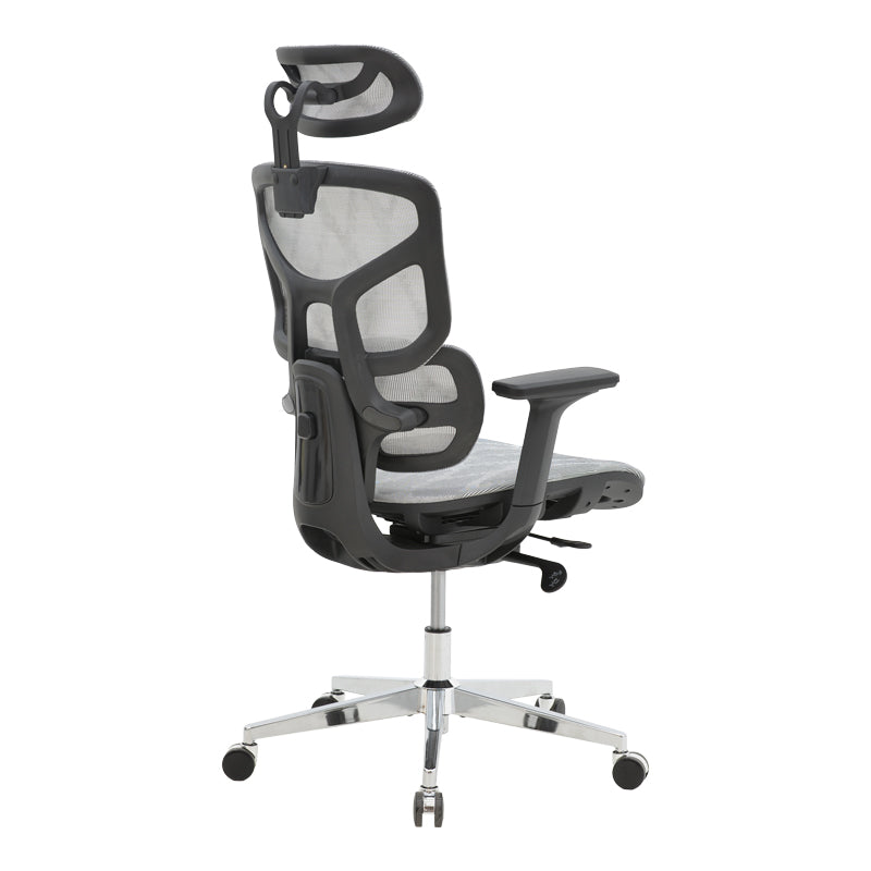Director's office chair Karlo white-black mesh fabric 72x70x112cm