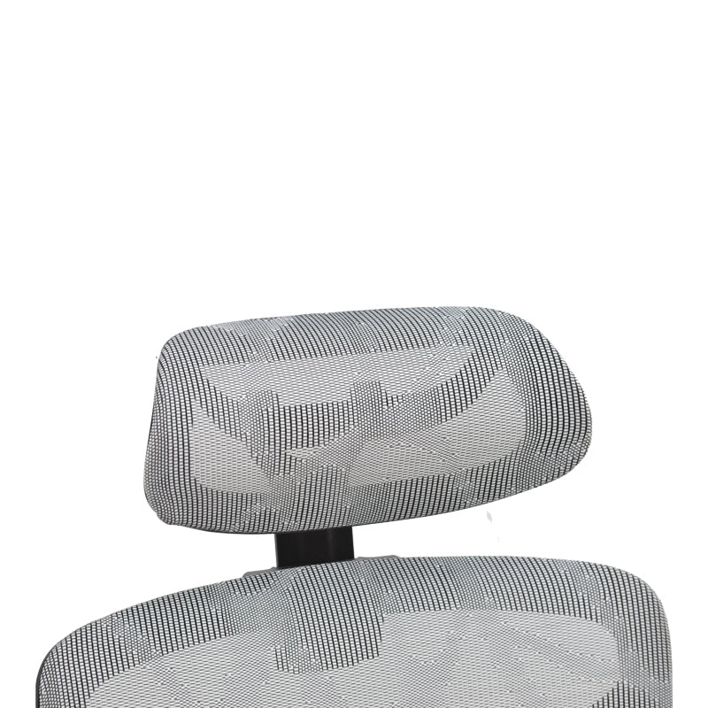 Director's office chair Karlo pakoworld white-black mesh fabric 72x70x112cm