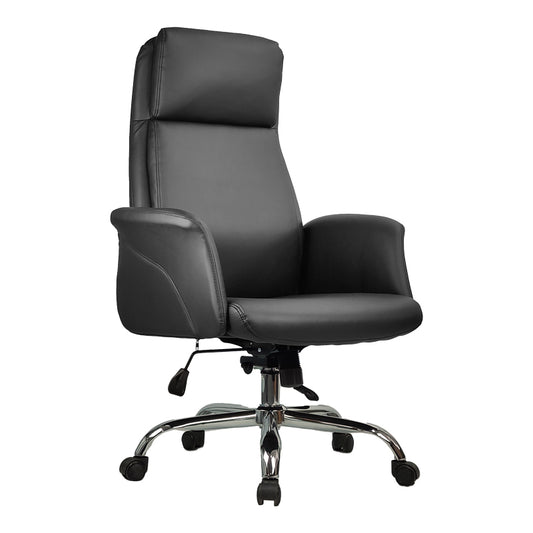 Manager office chair Derjio pakoworld pu in black color 68x66x115cm