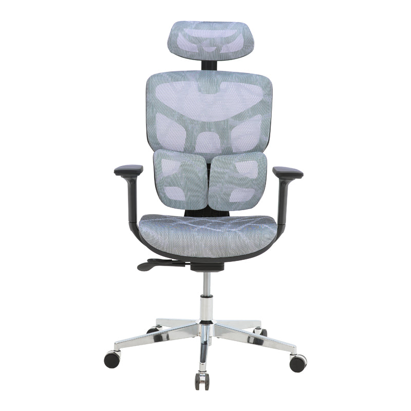 Director's office chair Karlo pakoworld blue mesh fabric 72x70x112cm