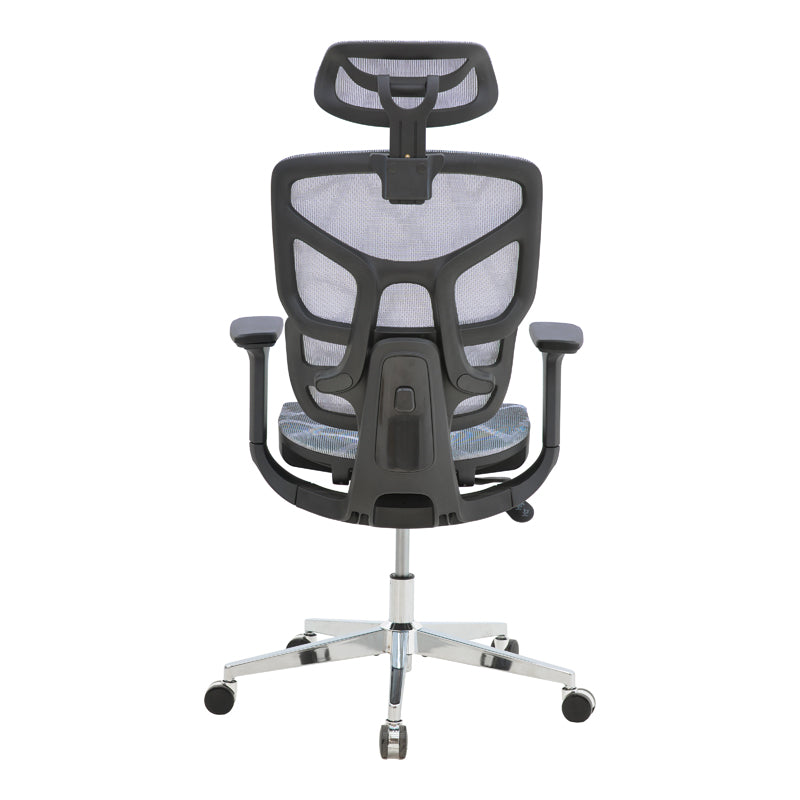 Director's office chair Karlo pakoworld blue mesh fabric 72x70x112cm