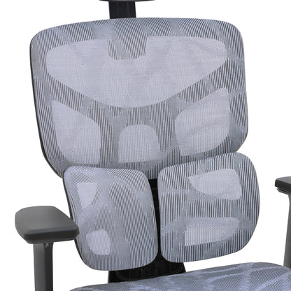Director's office chair Karlo pakoworld blue mesh fabric 72x70x112cm