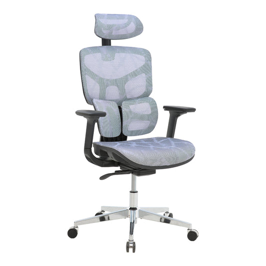 Director's office chair Karlo pakoworld blue mesh fabric 72x70x112cm