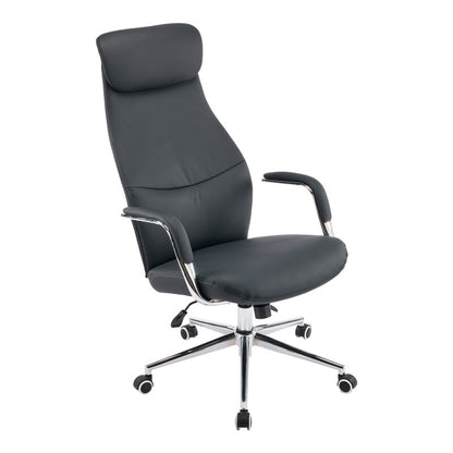 Manager office chair Ferka black pu 64x71x120-128cm