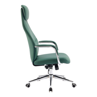 Manager office chair Ferka green pu 64x71x120-128cm