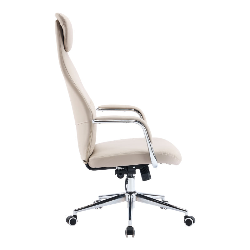 Manager office chair Ferka beige pu 64x71x120-128cm