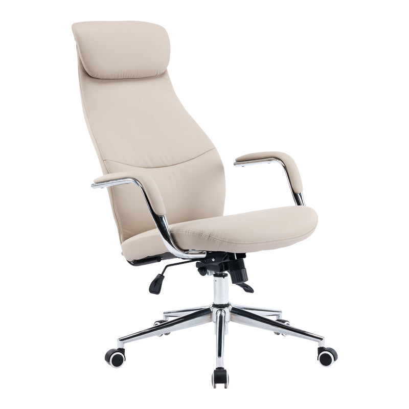 Manager office chair Ferka beige pu 64x71x120-128cm