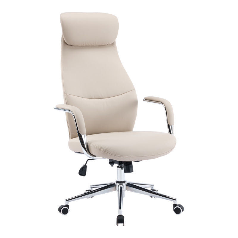 Manager office chair Ferka beige pu 64x71x120-128cm